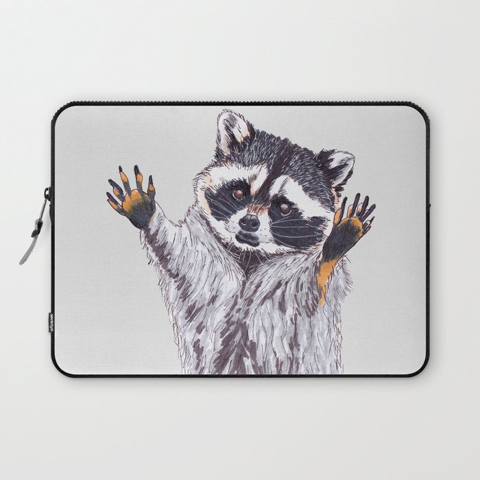 Playful Raccoon Ink & Marker Edition 2 Laptop Sleeve