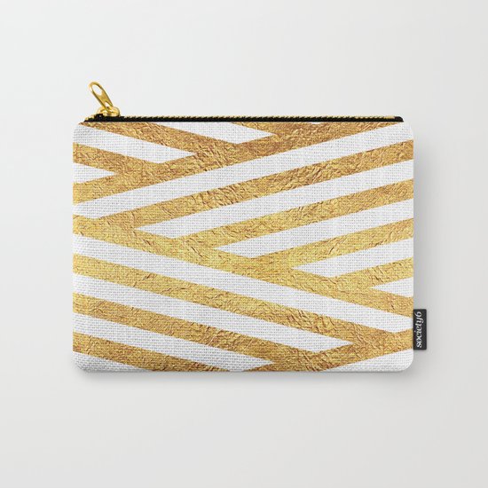 Gold Stripes Carry-All Pouch