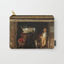 Leisure and Labor, 1858 by Frank Blackwell Mayer Carry-All Pouch