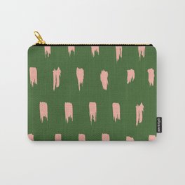 Flowers to the Man  Carry-All Pouch | Pinkandgreen, Chic, Alpha, Boho, Gingham, Rectanglespattern, Illustration, Sorority, Graphicdesign, Kappa 