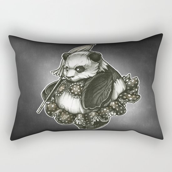 Panda's Day Off Rectangular Pillow