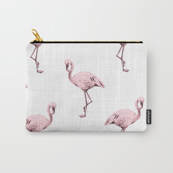 Simply Pink Flamingo in Pink Flamingo Carry-All Pouch