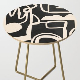 Abstract Lines 1 Side Table