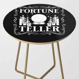 Fortune Telling Paper Cards Crystal Ball Side Table