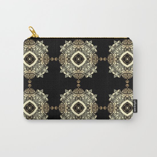 Golden Eastern ornament . Carry-All Pouch