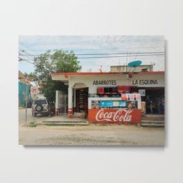 Abarrotes La Esquina, Tulum 01 Metal Print | Old, Historic, Grocery, Building, Village, Architecture, Quintanaroo, Tulum, Town, Mexico 