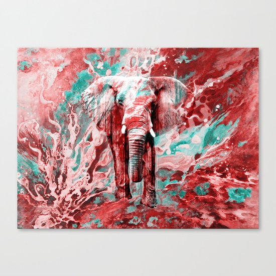 Elephant's Noisy Cries Canvas Print