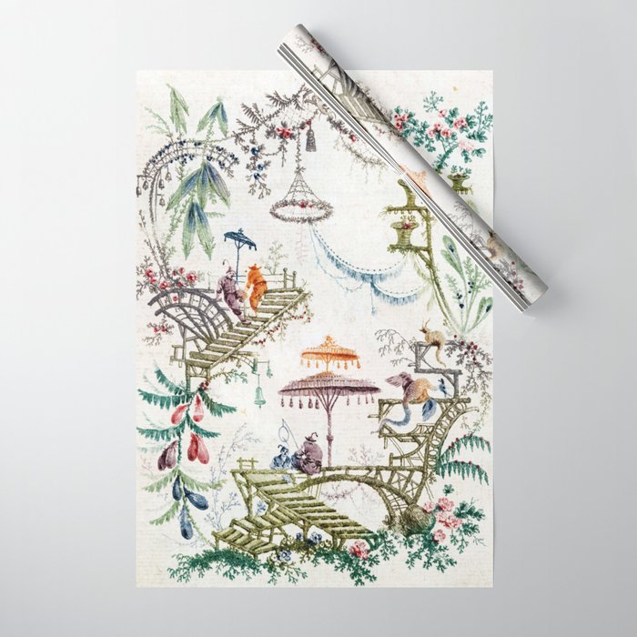 Enchanted Forest Chinoiserie Wrapping Paper