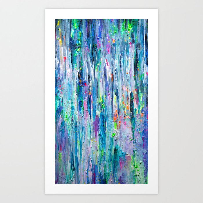 Silver Rain Art Print