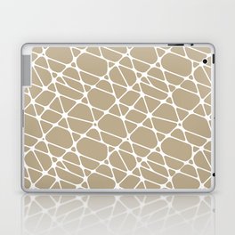 Tan and WhiteAbstract Mosaic Pattern 2 Pairs DE 2022 Trending Color Bamboo Screen DE6193 Laptop Skin