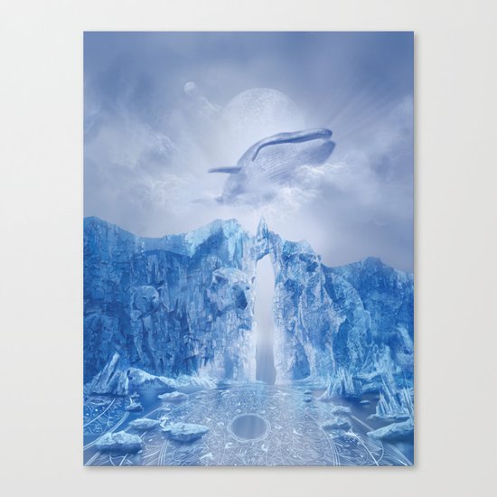 white landscape 1 Canvas Print