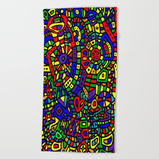 Abstract #452 Beach Towel