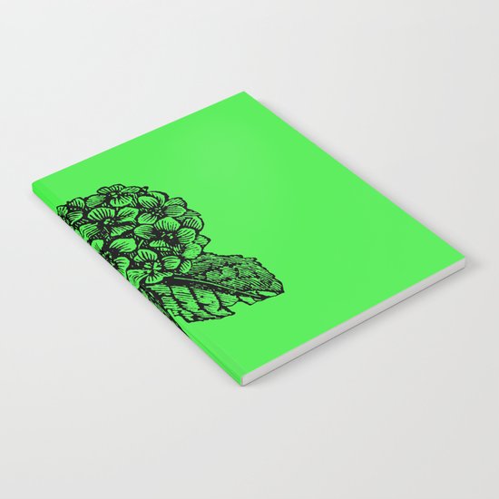 Green Hydrangea Notebook
