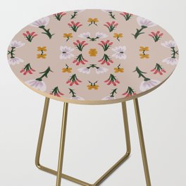 Florals in watercolor Side Table