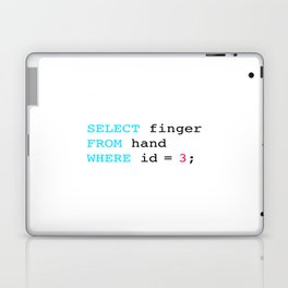 Middle finger Laptop & iPad Skin