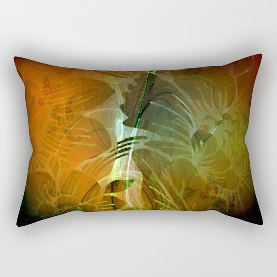 Abstract floral design Rectangular Pillow