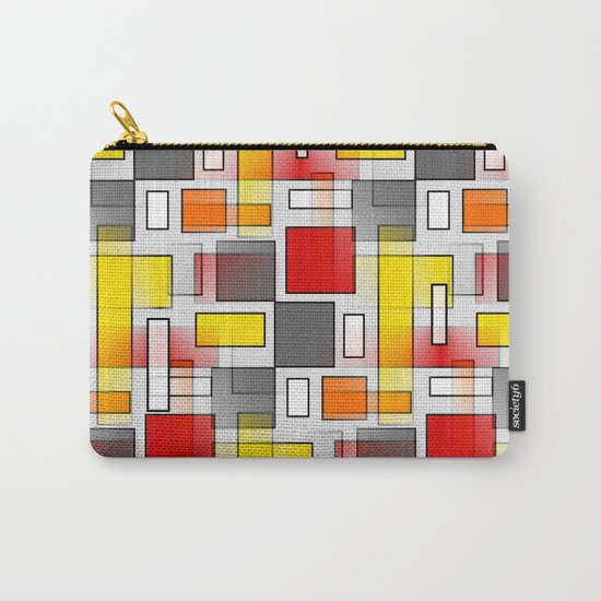 Abstract Layers Carry-All Pouch