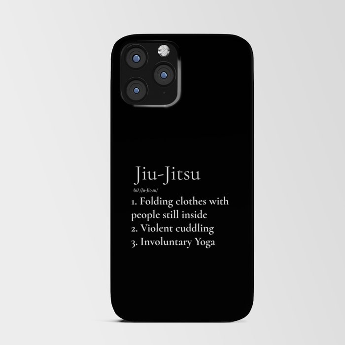 Jiu-Jitsu Definition Black iPhone Card Case