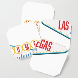 Welcome to Las Vegas Nevada logo. Coaster