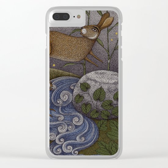 Swamp Rabbit's Reedy River Race Clear iPhone Case