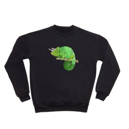 Low Poly Chameleon Crewneck Sweatshirt