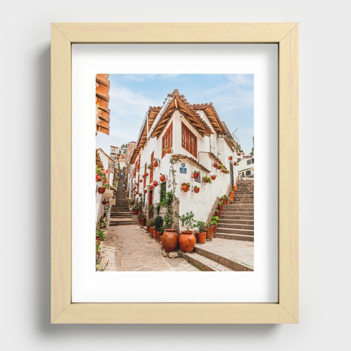 Charming Cusco Recessed Framed Print