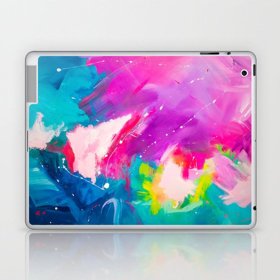 Happiness Series - Bright & Colourful Abstract Painting Laptop & iPad Skin