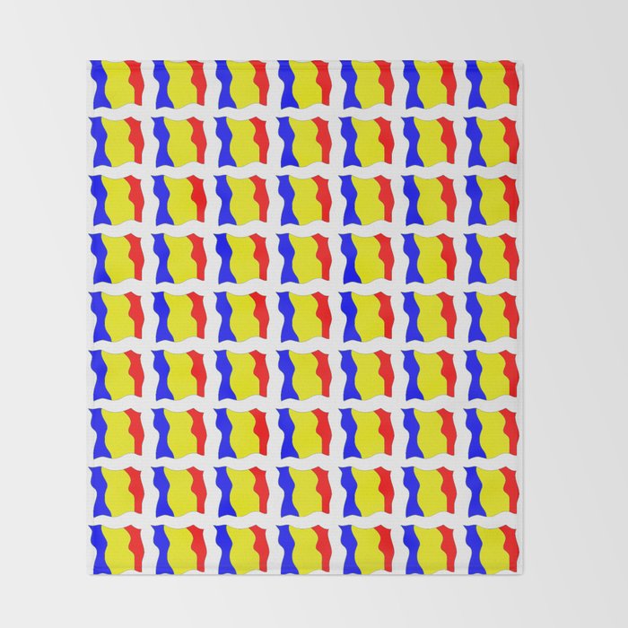 Flag Of Romania Romania Romanian Balkan Bucharest Danube Romani Romana Bucuresti Throw Blanket By Oldking Society6