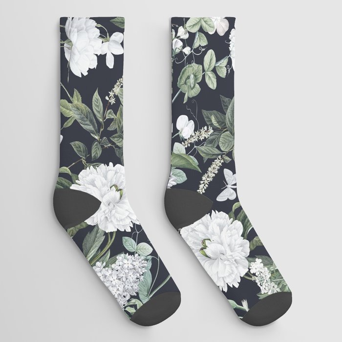 Midnight Garden Socks