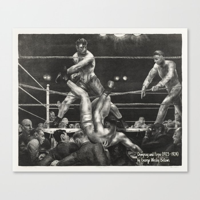 Dempsey and Firpo (1923–1924) Canvas Print