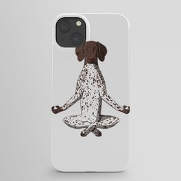 Yoga German Shorthair Pointer iPhone Case