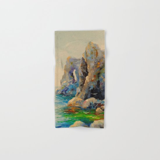 Rocks on the beach Hand & Bath Towel