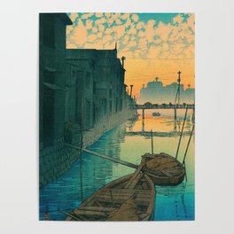 Morning at Onegishi By Kawase Hasui Poster