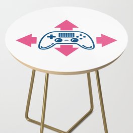 Linear gamepad design for video gamers Side Table