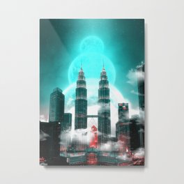 Petronas Malaysian Fantasy Metal Print