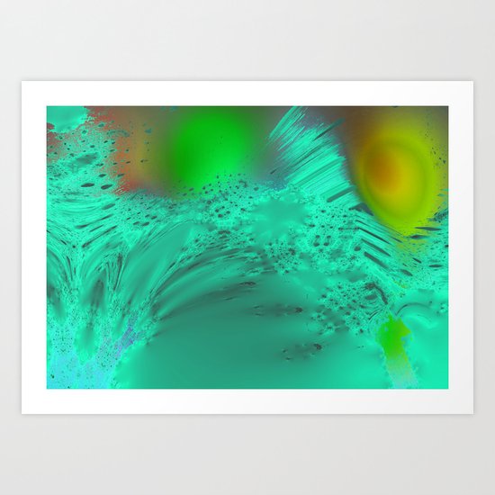 foreign mountain terrain II Art Print