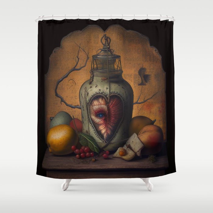 Sacred heart Vessel Two Shower Curtain