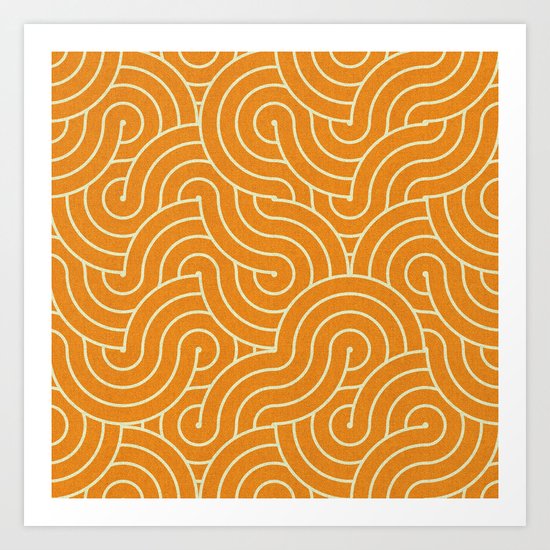 SWIRL / mango juice Art Print
