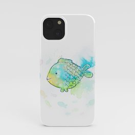 Blue fish iPhone Case