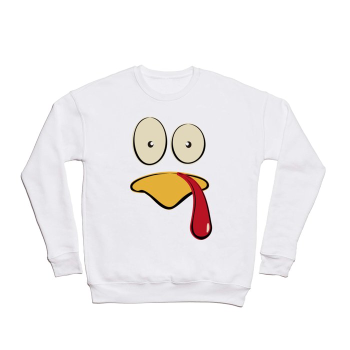 Thanksgiving Turkey Face Crewneck Sweatshirt