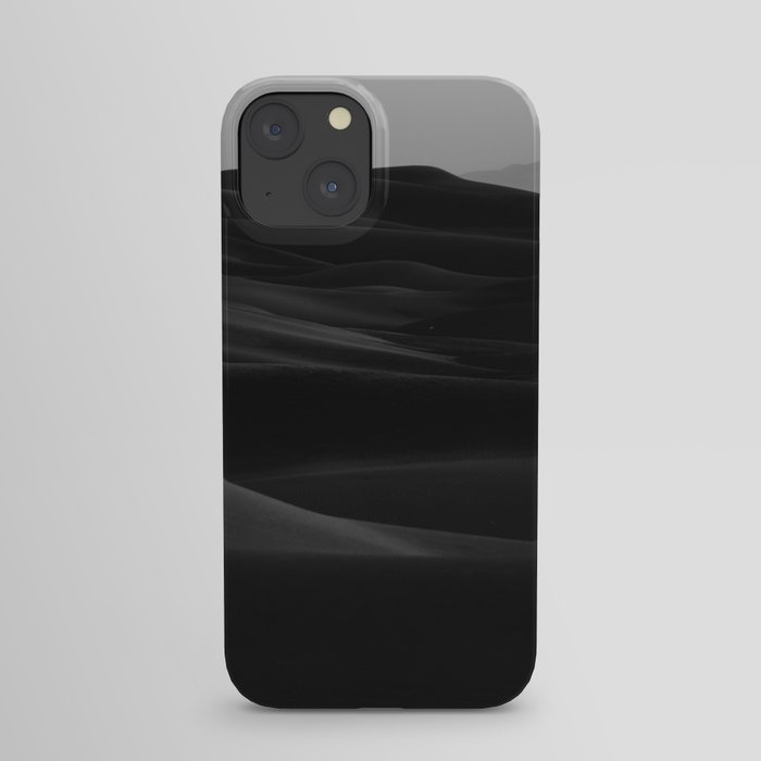 Dark Modern Minimalist Landscape Desert Dunes iPhone Case