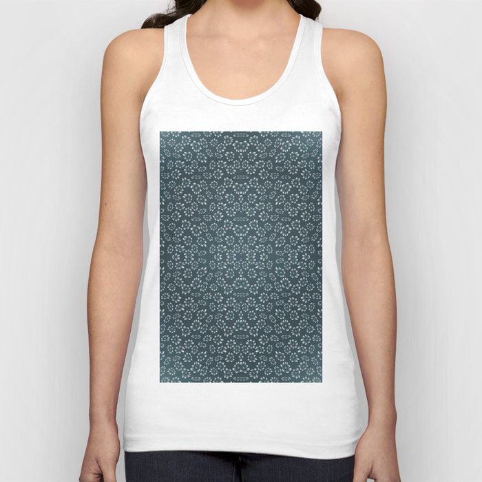 Bohemian Meditation Space Black and White Tank Top