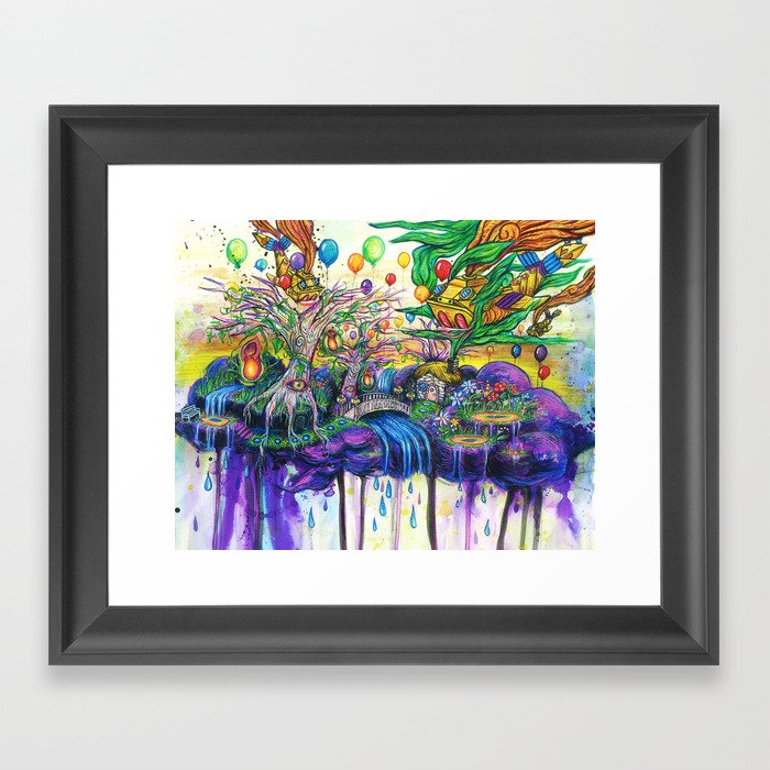 Purple Cloud Framed Art Print