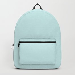 Light Aqua Blue Solid Color Pantone Mint Julep 12-5208 TCX Shades of Blue-green Hues Backpack