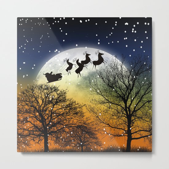 Santa Claus Metal Print