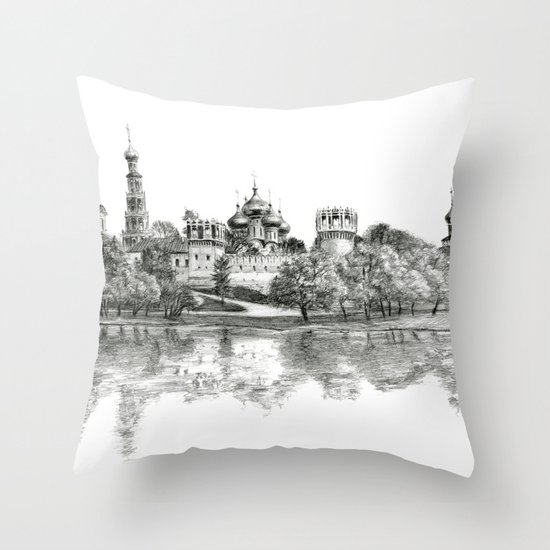 Novodevichy Convent G2010-005 Throw Pillow