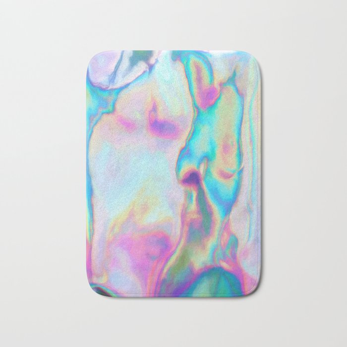 Iridescence - Rainbow Abstract Bath Mat