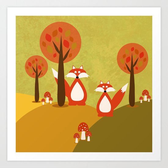 Fox Art Print
