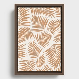 Palms | Rust Framed Canvas