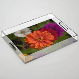 Flower Power Acrylic Tray